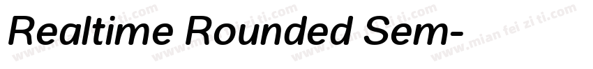 Realtime Rounded Sem字体转换